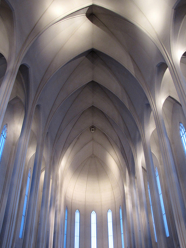 The Interior Of Hallgrimskirkja Church