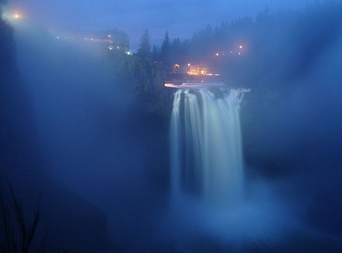 Blue Mists At Snoqualmie Falls